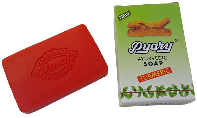صابون گیاه زردچوبه pyary turmeric ayurvedic soap